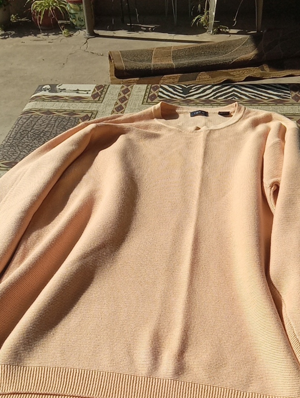 MENS PEACH IZOD SWEATER